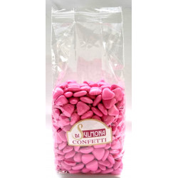 Sulmona Confetti - Mini Chocolate Hearts, Pink - Bag 1000 g
