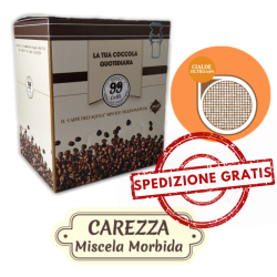 110 Cialde ESE 44mm - Carezza, Miscela Delicata - 99 Caffè