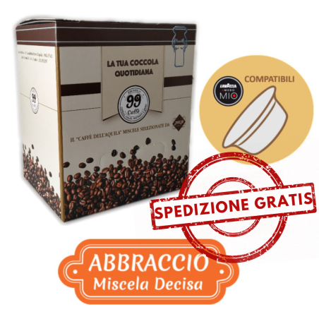 80 Capsule comp. Lavazza a Modo Mio - Abbraccio, Miscela Decisa - 99 Caffè