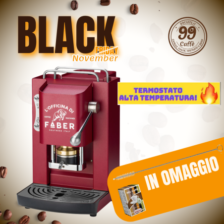 Macchinetta Cialde ESE 44mm - PRO Deluxe Termostato Alta Temperatura Silver Series - Faber