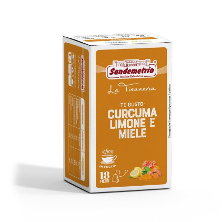 18 Cialde Tè gusto curcuma limone e miele  - Sandemetrio