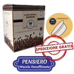 80 Capsule comp. Lavazza a Modo Mio - Pensiero, Miscela Dek - 99 Caffè