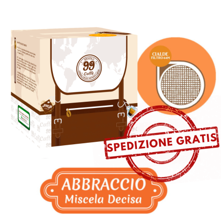 110 Cialde ESE 44mm - Abbraccio, Miscela Decisa - 99 Caffè