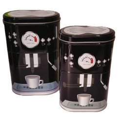 Contenitore Caffè in Latta Decorata – Ideali per la Cucina