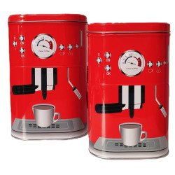 Contenitore Caffè in Latta Decorata – Ideali per la Cucina