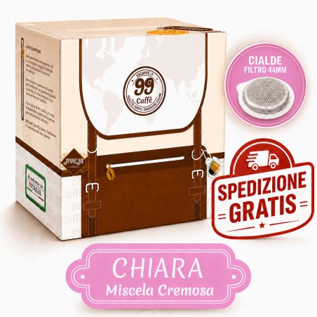 110 Cialde ESE 44mm - Chiara, Miscela Cremosa - 99 Caffè