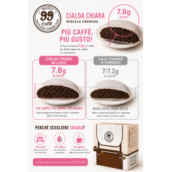 110 Cialde ESE 44mm - Chiara, Miscela Cremosa - 99 Caffè