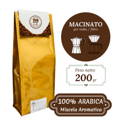 100% Arabica 99 Caffè Macinato 200g
