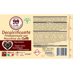 Decalcificante Liquido Professionale  per Macchinette - 270ml - 99 Caffè