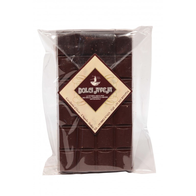 Dolci Aveja - Tablette Chocolat noir avec Amandes 90 gr Toasted italien