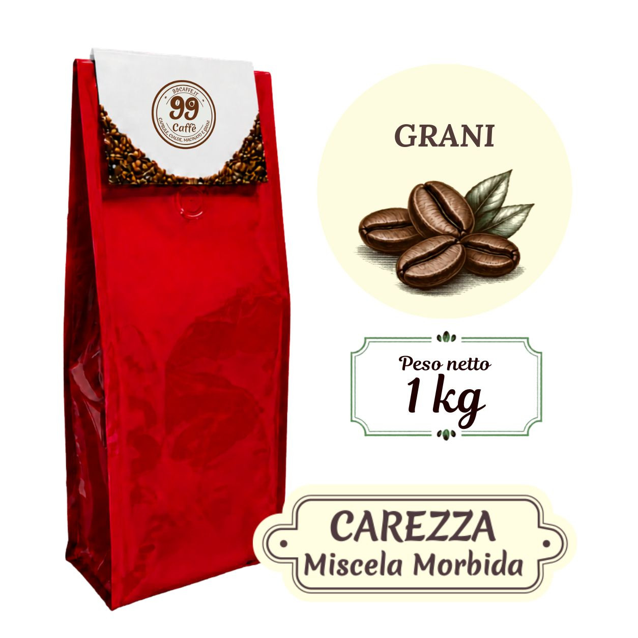 Grani 1kg Carezza