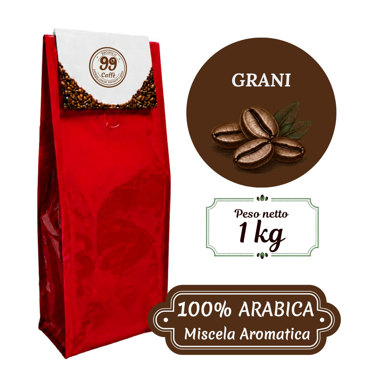 Grani 1kg 100% Arabica