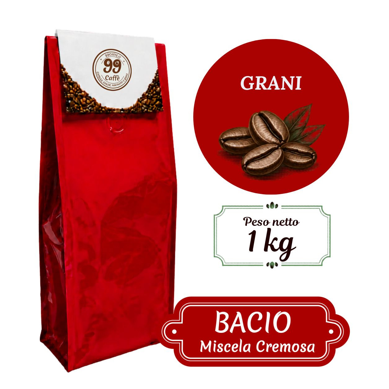 Grani 1kg Bacio