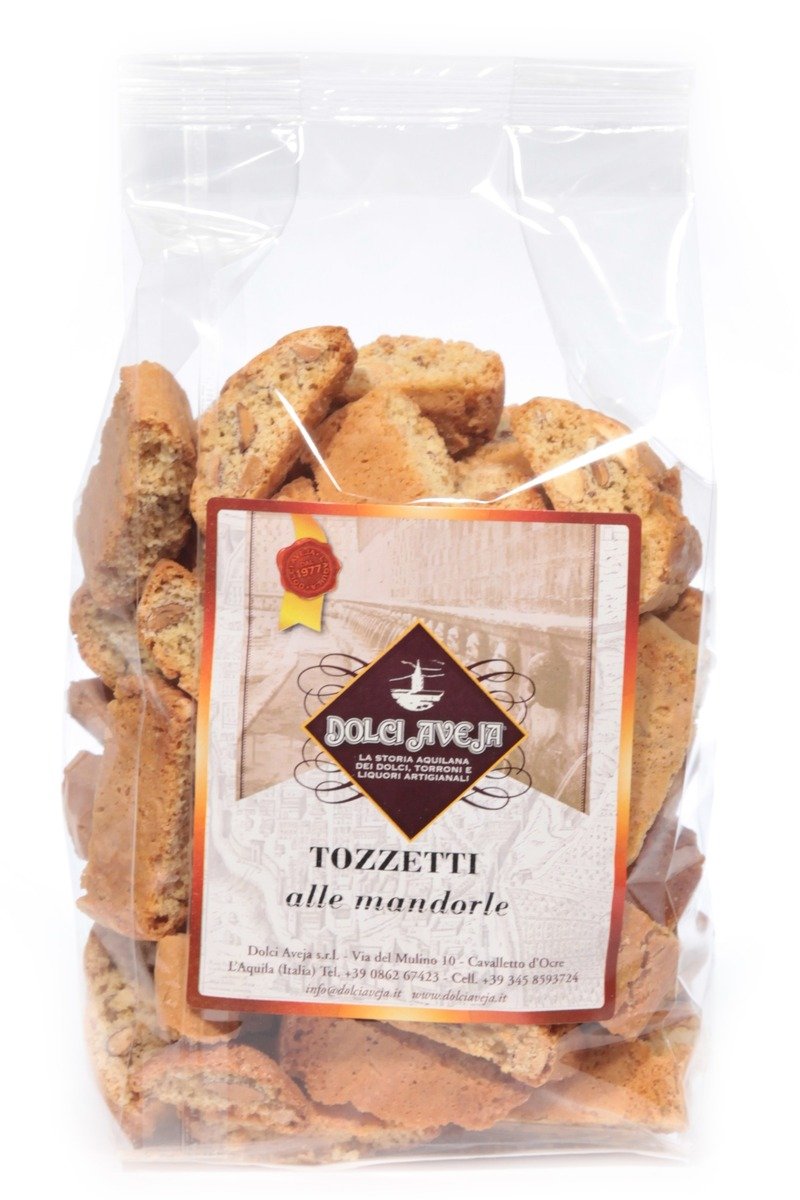 Confezione di Tozzetti alle Mandorle 350 g Dolci Aveja